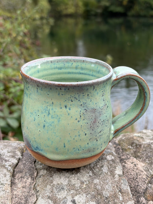 Turquoise curvy mug